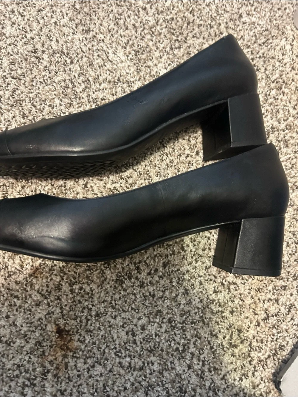 Cole Haan Black Pointed-Toe Leather Pumps